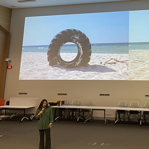 First prize winner, PhD student Simran Kaur