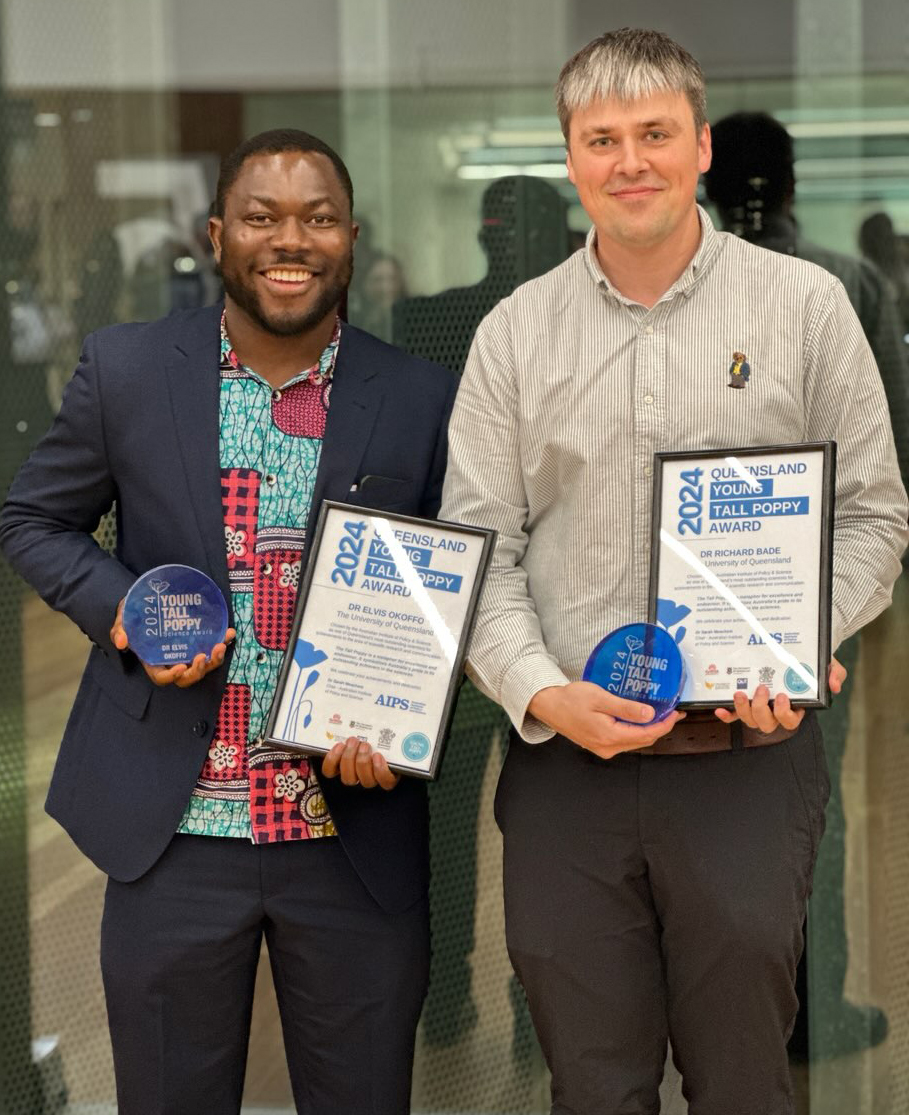 Dr Elvis Okoffo & Dr Richard Bade Tall poppy finalists