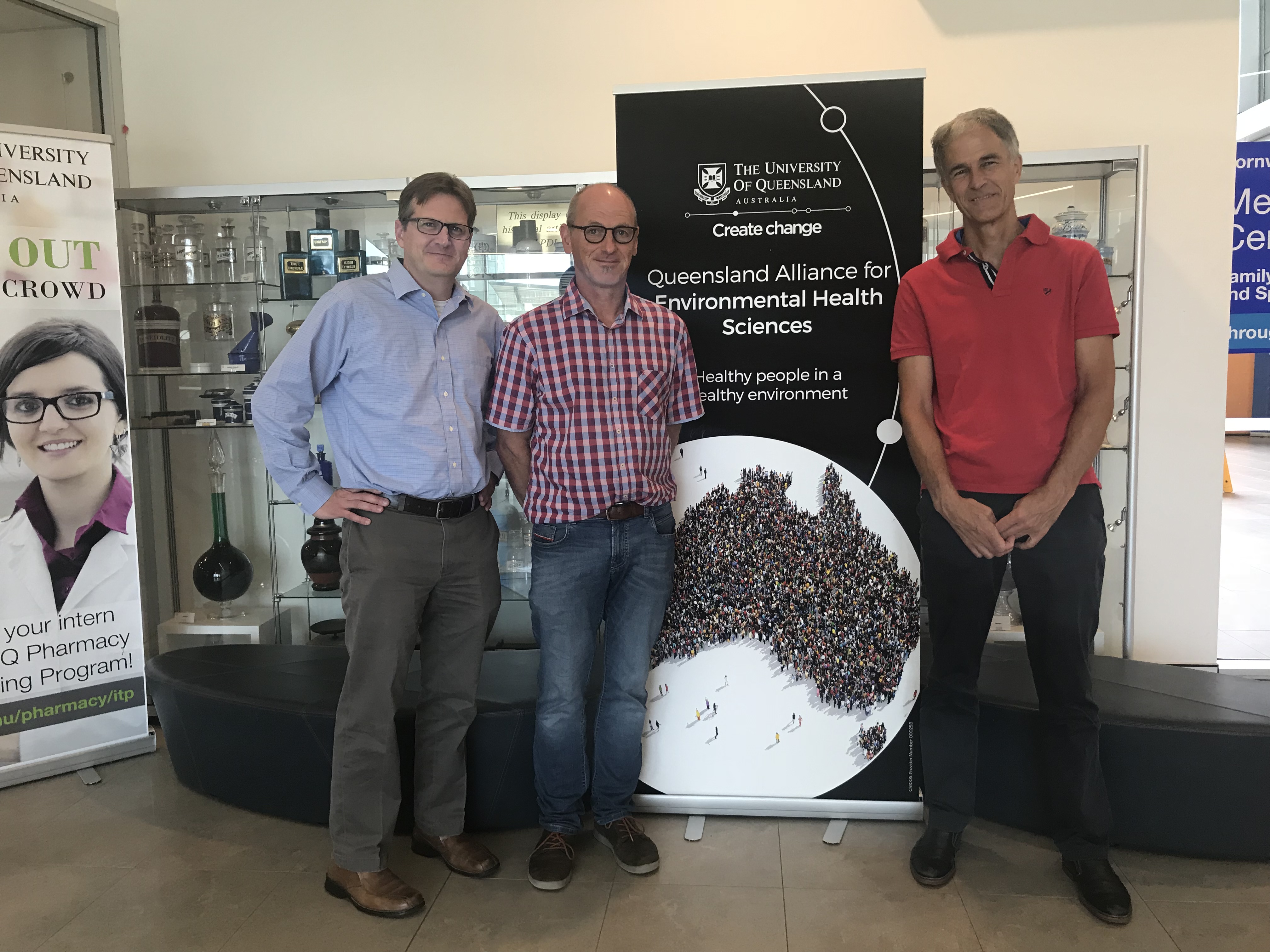 Chris Higgins, Prof Jochen Mueller and Prof Michael McLachlan