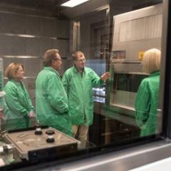 Team of researchers in the new lab